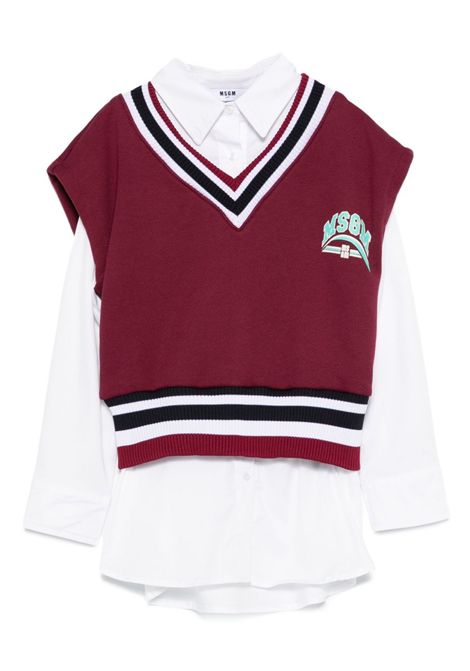 Top con logo MSGM KIDS | F5MSJGDR117MS054